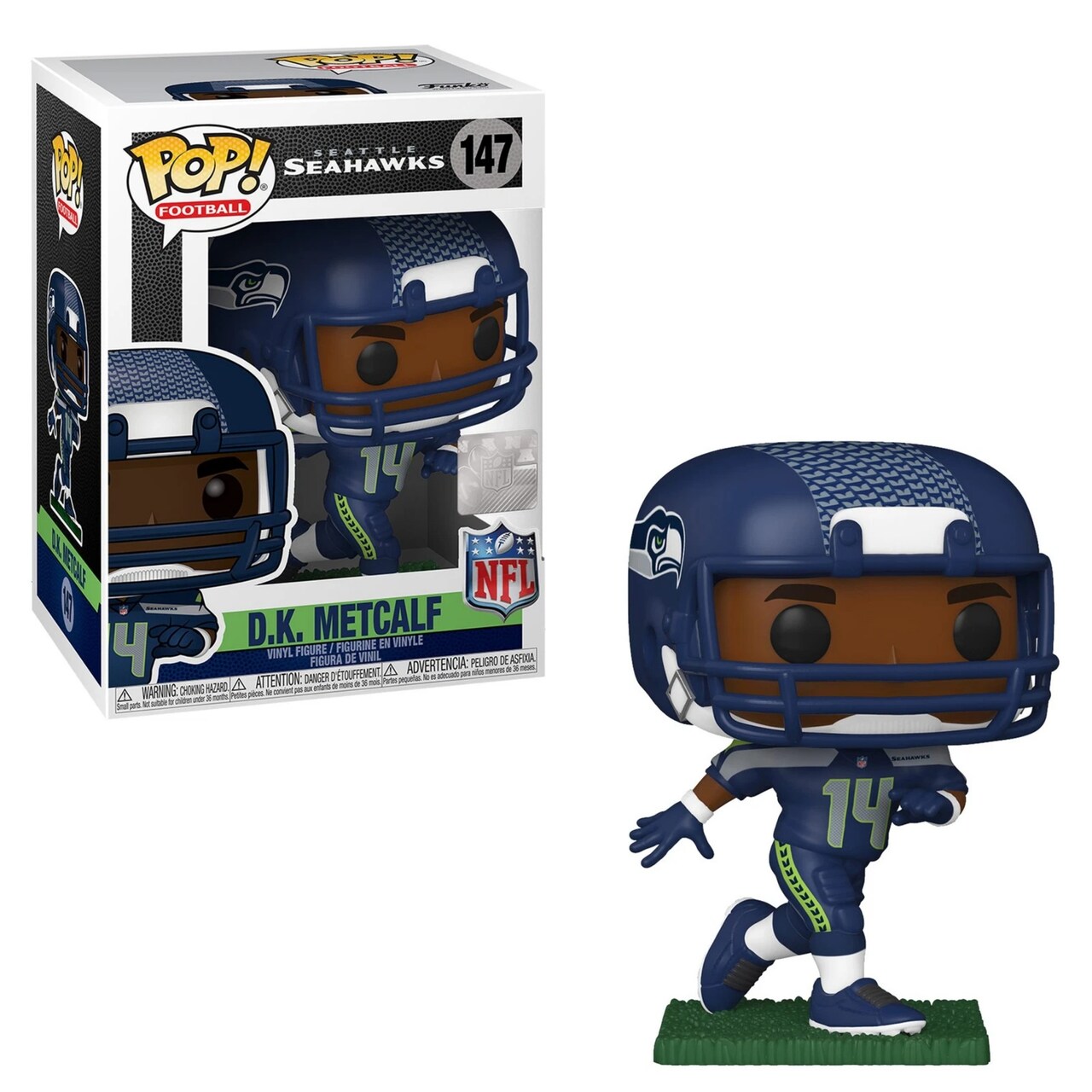 NFL Seattle Seahawks D.K. Metcalf Funko Pop Vinyl Figure #147